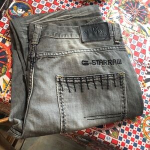 G-Star Black and Gray Men's Jeans